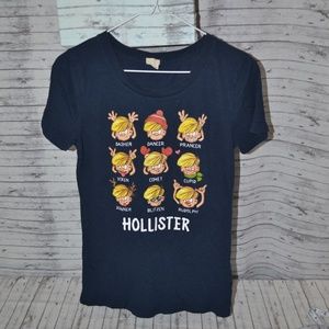 5/$25 Medium Hollister Christmas Teeshirt